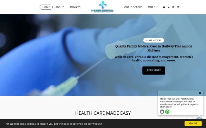 Képernyőkép: i-karemedical.com