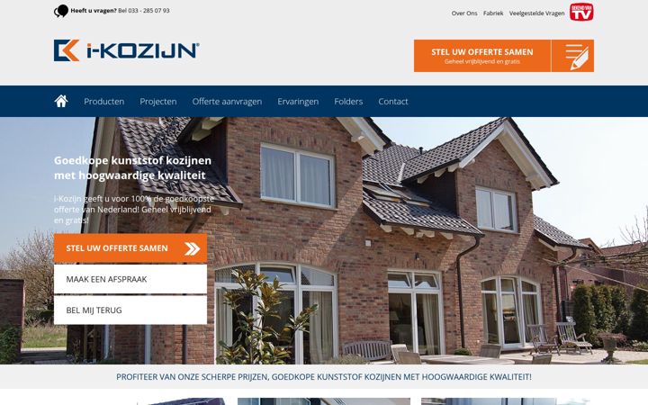 Screenshot of i-kozijn.nl