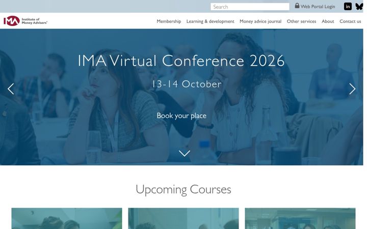 Screenshot of i-m-a.org.uk