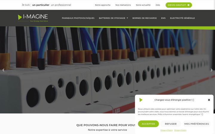 Screenshot of i-magine.be