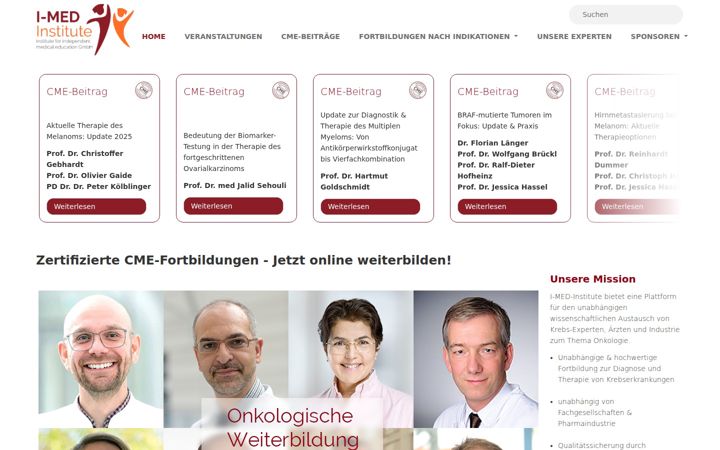 Screenshot of i-med.institute