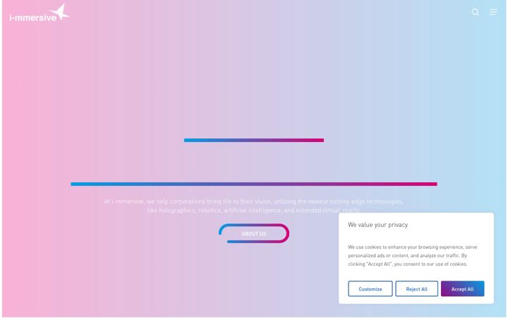 Screenshot of i-mmersive.net