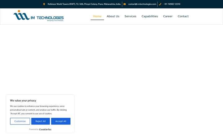 Snímek obrazovky i-mtechnologies.com