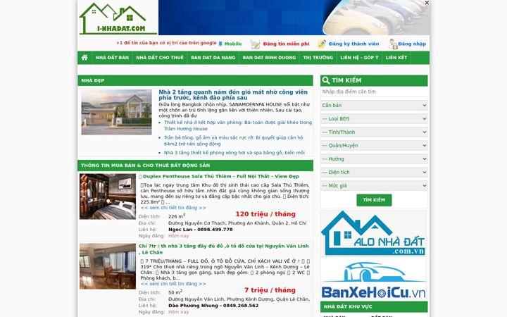 Screenshot of i-nhadat.com