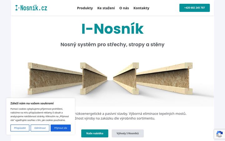 Screenshot of i-nosnik.cz
