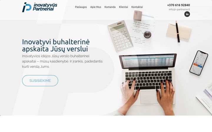 Posnetek zaslona i-partneriai.lt