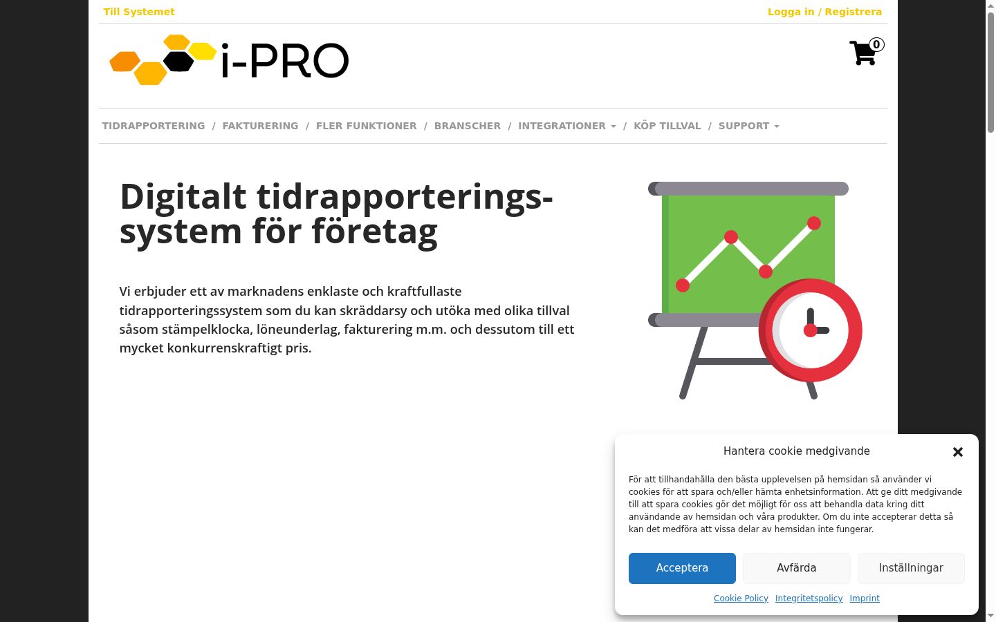 Sutikimo reklamjuostės, rodytos prieš bet kokią sąveiką, ekrano kopija
