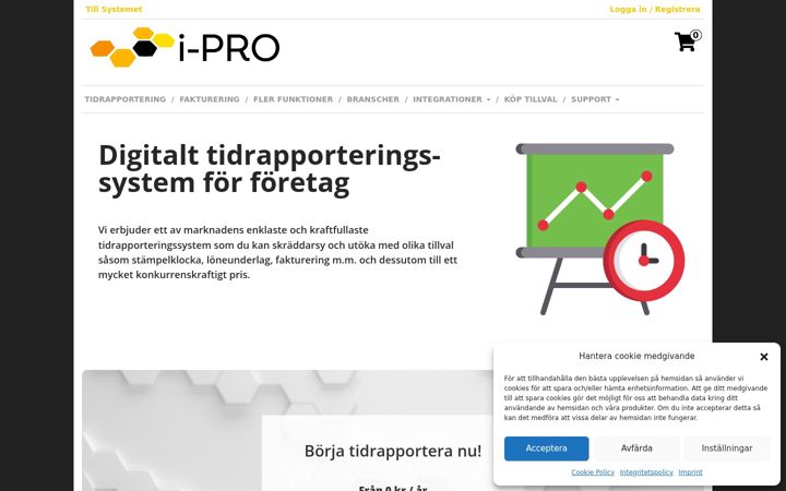 Screenshot of i-pro.se