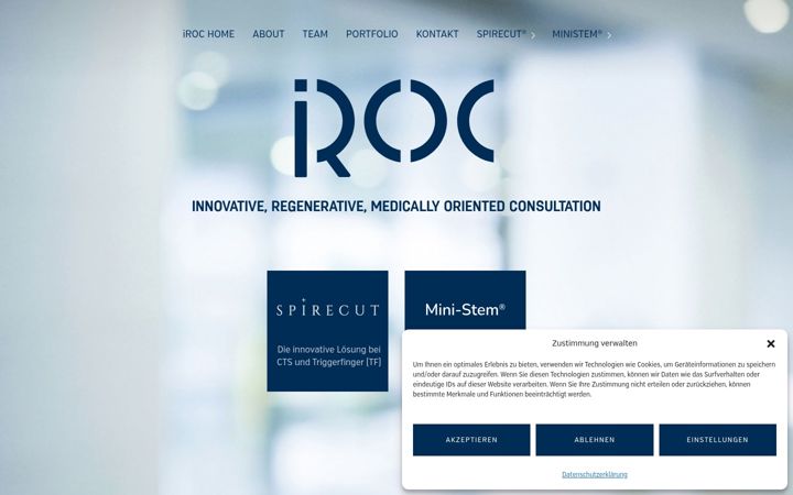 Screenshot of i-roc.de