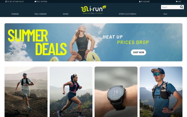 Screenshot of i-run.com