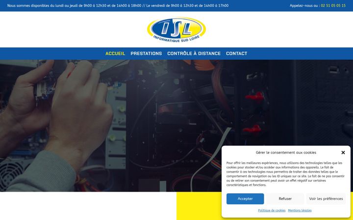 Screenshot of i-s-l-85.fr