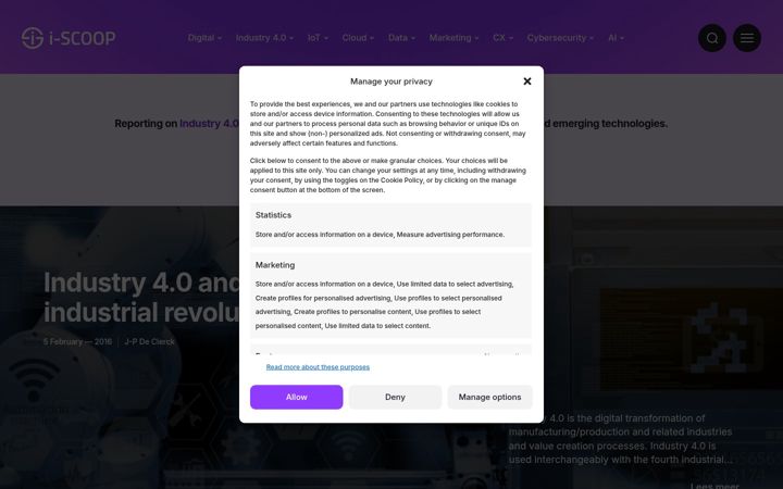 Screenshot of i-scoop.eu