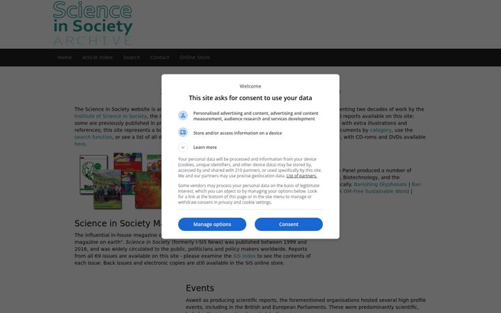 Screenshot of i-sis.org.uk