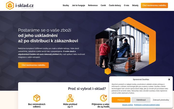 Screenshot of i-sklad.cz