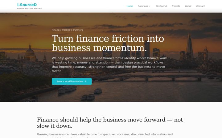 Screenshot of i-sourced.com