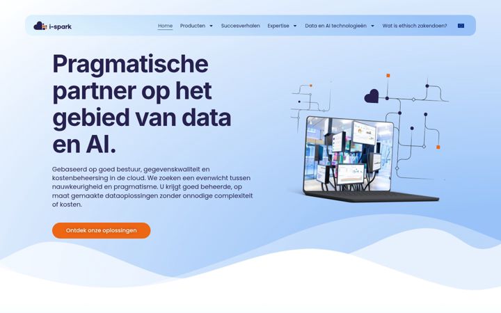Screenshot of i-spark.nl
