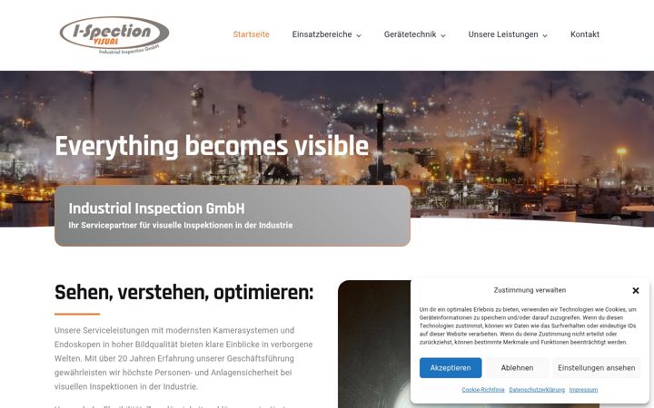 Screenshot of i-spection.com