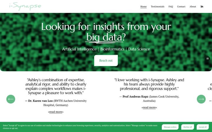 Screenshot of i-synapse.com