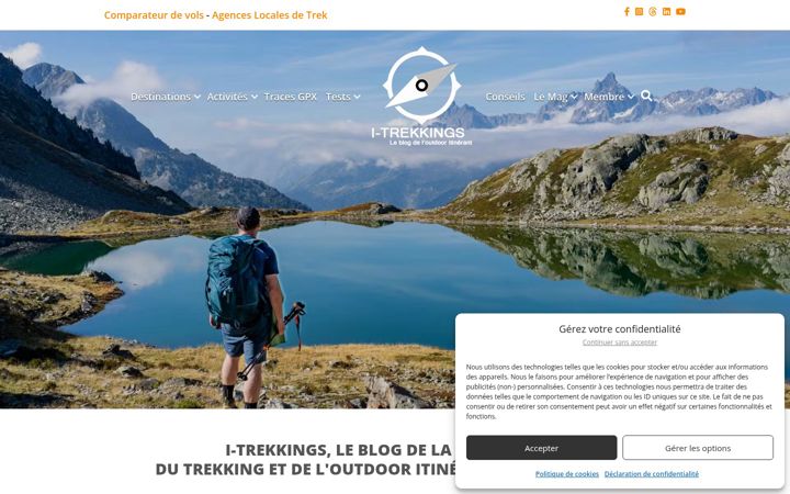 Screenshot of i-trekkings.net