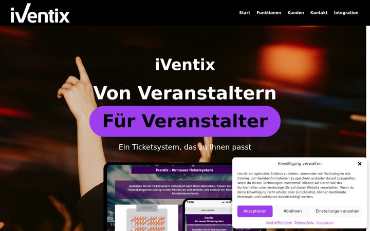 Capture d'écran de i-ventix.com