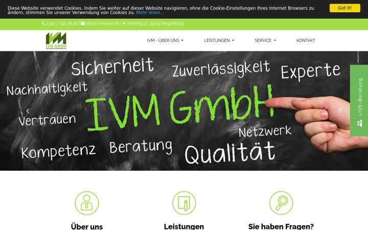 Screenshot of i-vmakler.de