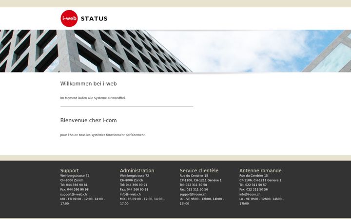 Screenshot of i-web-status.ch
