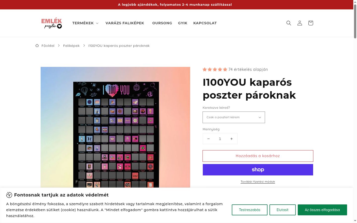 Snímek obrazovky baneru souhlasu zobrazeného před jakoukoli interakcí
