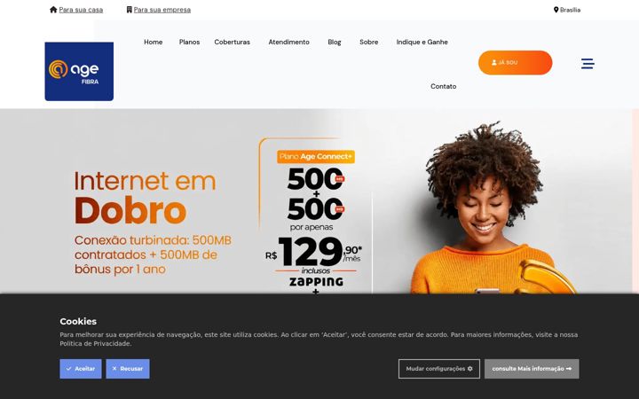 Screenshot of i10telecom.com.br