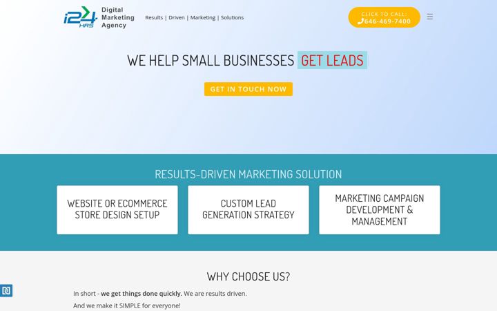 Screenshot von i24hrsagency.com