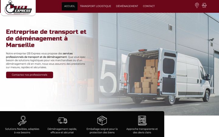 Screenshot of i2b-express-transport.fr