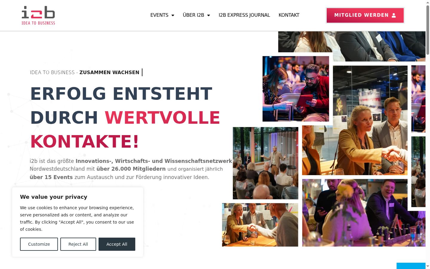 Capture d'écran de la bannière de consentement affichée avant toute interaction