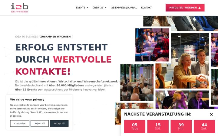 Screenshot of i2b.de