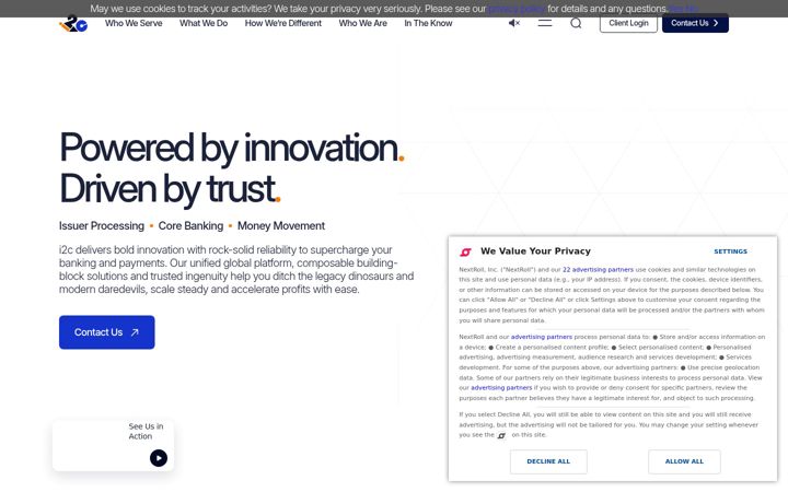 Screenshot von i2cinc.com