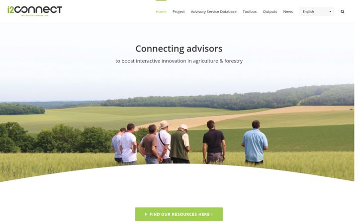 Screenshot of i2connect-h2020.eu