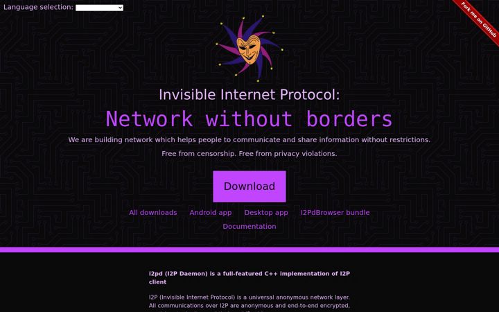 Screenshot of i2pd.website