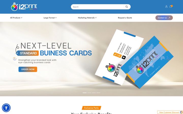 Screenshot von i2print.com