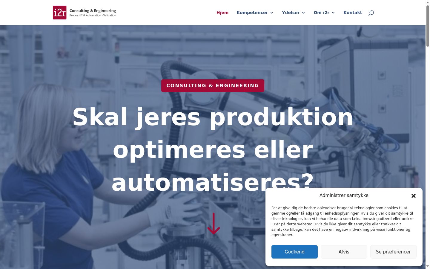 Ekrānuzņēmums ar piekrišanas baneri, kas tika rādīts pirms jebkādas mijiedarbības
