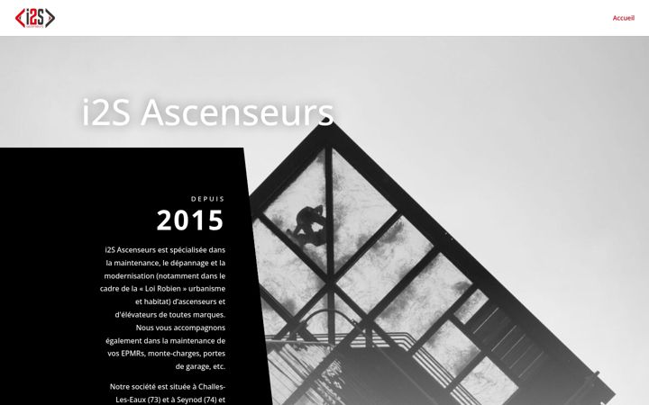 Screenshot of i2s-ascenseurs.fr