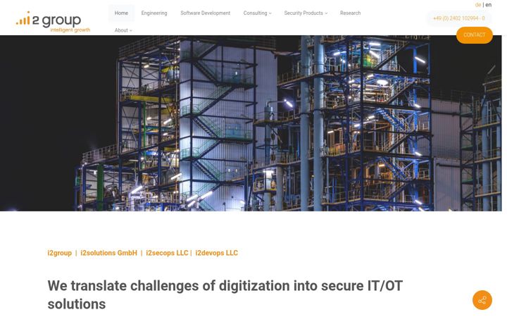Screenshot of i2solutions.de