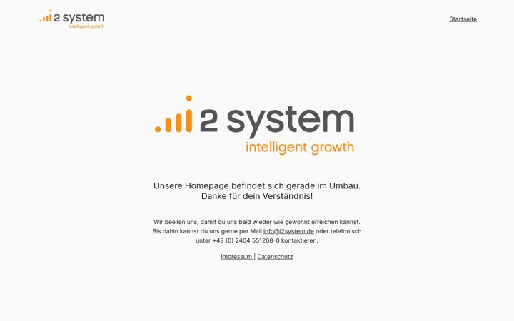 Screenshot of i2system.de