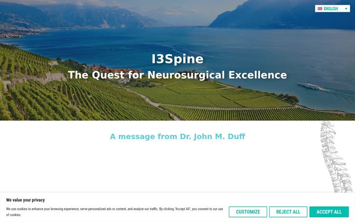Screenshot of i3spine-international.com