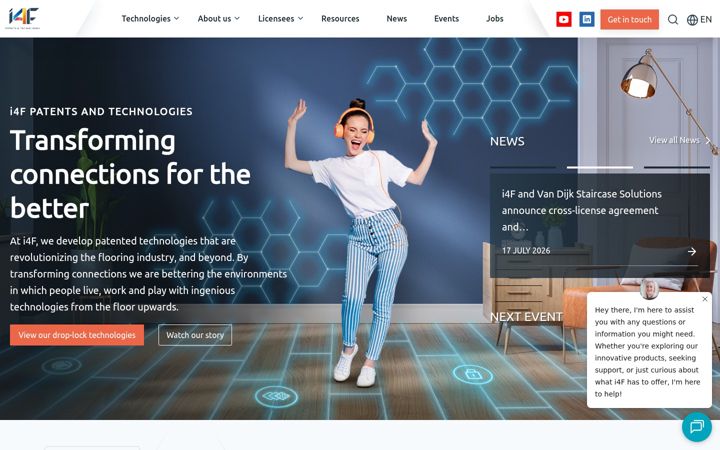 Screenshot of i4f-patents.com