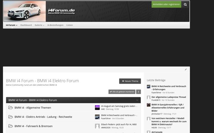 Screenshot ta' i4forum.de