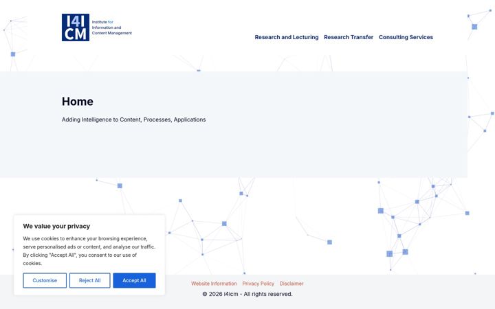Screenshot of i4icm.de
