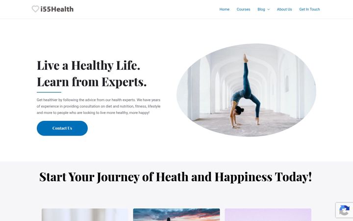 Екранна снимка на i55health.com