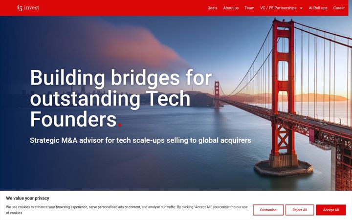Екранна снимка на i5invest.com