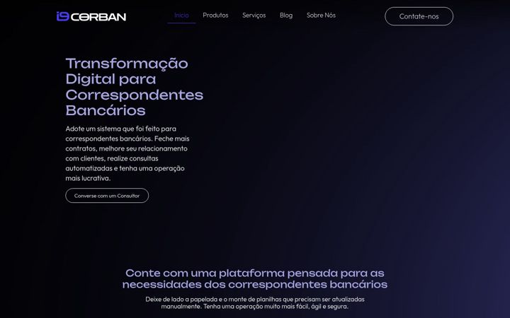 Screenshot of i9corban.com.br