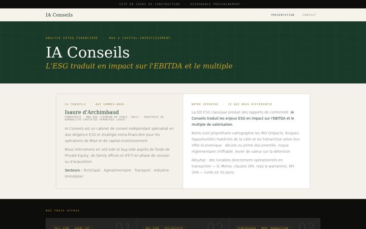 Screenshot of ia-conseils.com