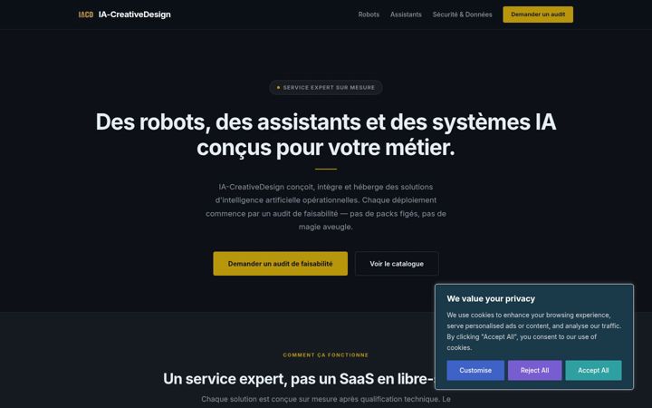 Screenshot of ia-creativedesign.fr