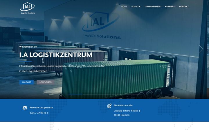 Screenshot ta' ia-logistik.de